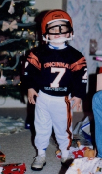 Justin, 5 Years Old in Boomer Gear!